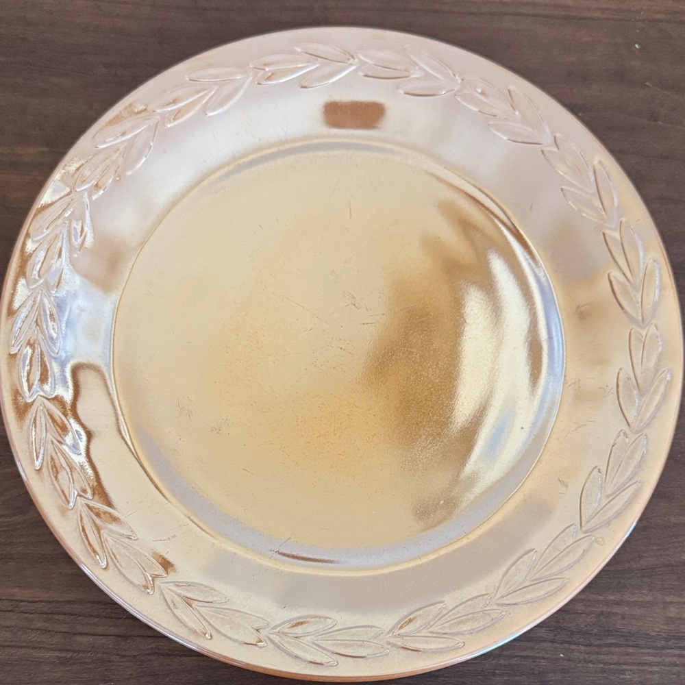 Gold Decorative Charger Plate - Elegant Home Dining Accent